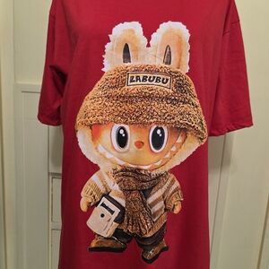 Labubu Red Graphic T-Shirt